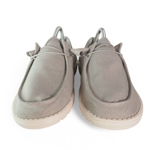 Hey Dude Wendy "Chambray Light Grey" Slip-on Comfort Shoes Women's 11 - Picture 3 of 12